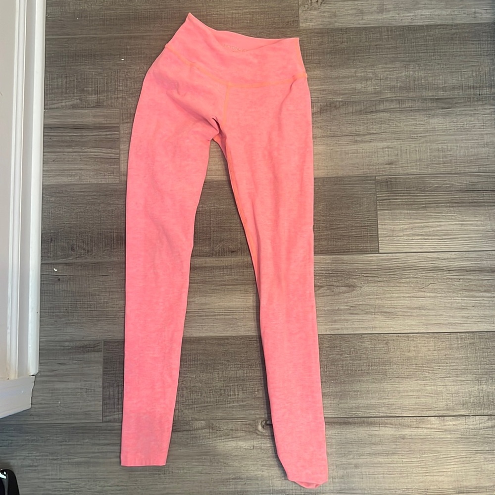 Neon pink leggings